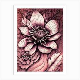 Lotus Flower 1 Art Print