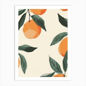 Peaches Close Up Illustration 1 Art Print