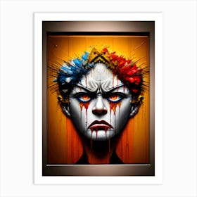 Clown Painting~Escape Clause ~Reimagined Art Print