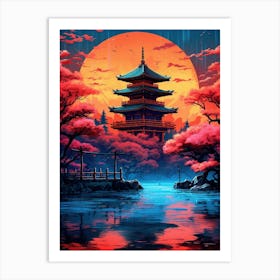 Japanese Pagoda 29 Art Print