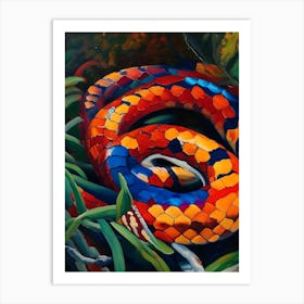 Coral Snake 1 Painting Art Print