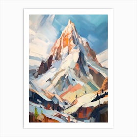 Zugspitze Germany 2 Mountain Painting Art Print