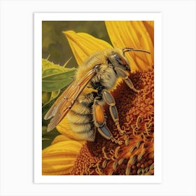 Sweat Bee Storybook Illustration 7 Art Print