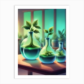 Chemistry Jars Art Print