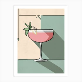 Cocktail Illustration Art Print