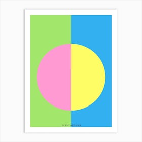 Colourful Sun Art Print