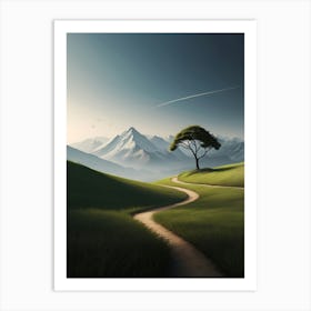 Lone Tree 2 Art Print