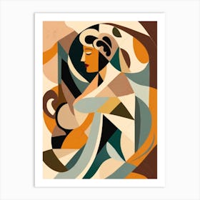 Abstract Woman Painting Art Print