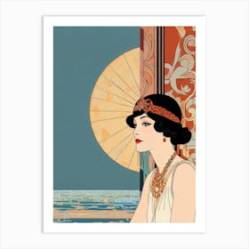 Deco Woman 1 Art Print