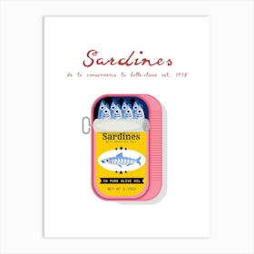 Sardines In Red Art Print