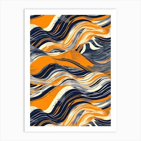 Abstract Wave Pattern 7 Art Print