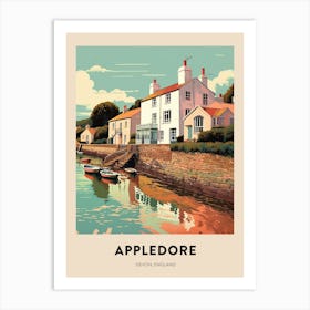 Devon Vintage Travel Poster Appledore 4 Art Print