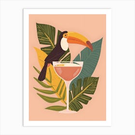 Toucan Cocktail Art Print