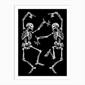 Death Dance Black Art Print
