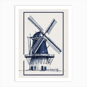 Windmill Print Art Print