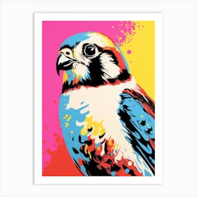 Andy Warhol Style Bird American Kestrel 1 Art Print