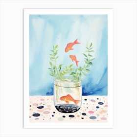 Goldfish In A Bowl 1 Art Print