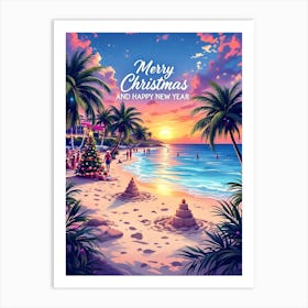 Merry Christmas And Happy New Year 11 Art Print