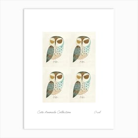 Cute Animals Collection Owl 1 Art Print