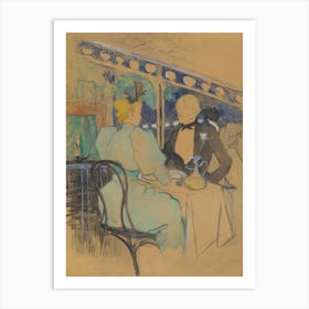 Fashionable People At Les Ambassadeurs (Aux Ambassadeurs Gens Chic), (1893), 1, Henri de Toulouse-Lautrec Art Print