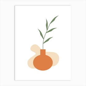 Plant In A Vase 4 Art Print