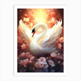 Swan Art Art Print