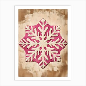 Snowflake Canvas Art Art Print