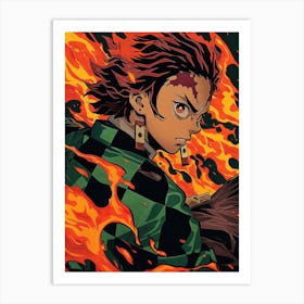 Tanjiro Kamado Demon Slayer Art Print