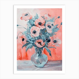 A World Of Flowers Poppy 4 Painting Art Print