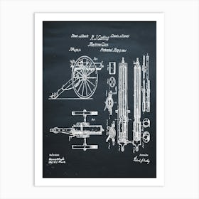 1865 Gatling Machine Gun Art Print