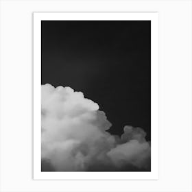 Cloud Wall Art Painting Black Night Sky Print Detail C Art Print