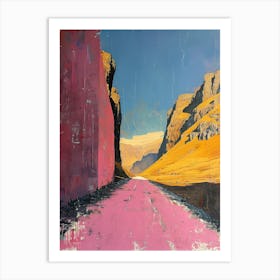 Pink Road Art Print