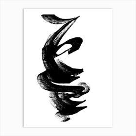 Black & White Abstract Art Print