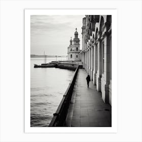 Santander, Spain, Black And White Analogue Photography 1 Art Print