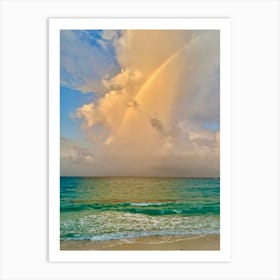 Cancun Rainbow Art Print