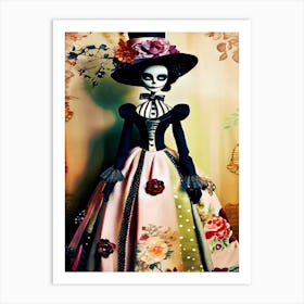 Victorian Lady Marionette, Inspired By Tim Burton Art Print