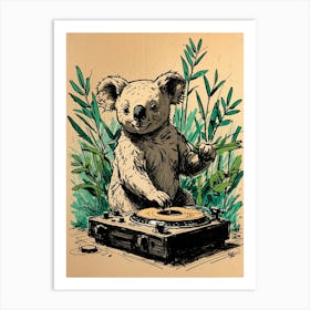 Koala Dj 2 Art Print