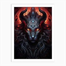 Demon Head 5 Art Print