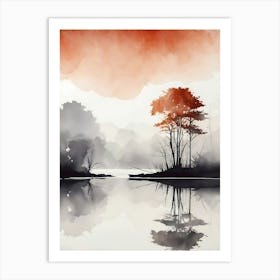 Tree In The Water 1 Art Print