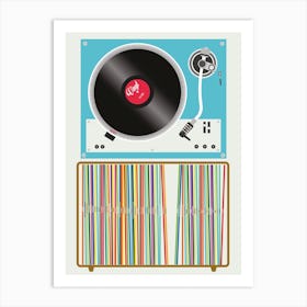 Vinyl Stack Art Print