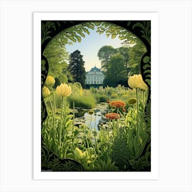 Nymphenburg Palace Gardens Germany Henri Rousseau Style 4 Art Print