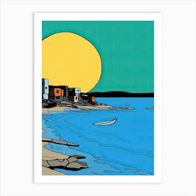 Minimal Design Style Of Zanzibar, Tanzania 3 Art Print