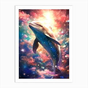 Dolphin In The Sky Art Print