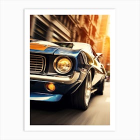 American Muscle Car In The City 017 Art Print