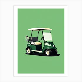 Golf Cart Art Print