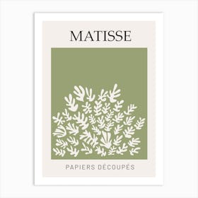 Green Matisse Papers Decoupes Art Print