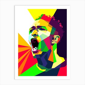 Jude Bellingham English Football Pop Art WPAP Art Print