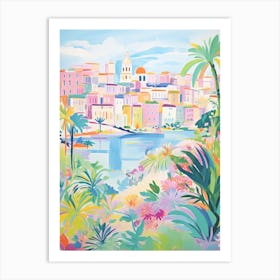 Genoa, Italy Colourful View 1 Art Print