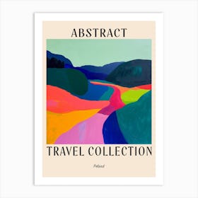 Abstract Travel Collection Poster Poland 1 Art Print