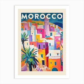 Agadir Morocco 2 Fauvist Painting  Travel Poster Art Print